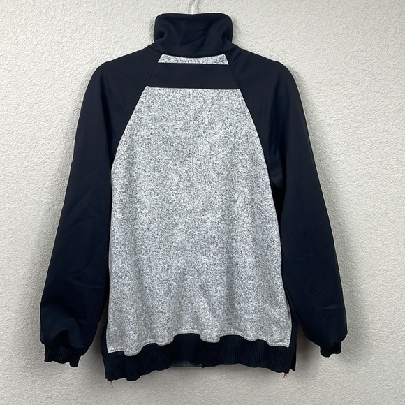 Lululemon Both Ways Bomber Jacket Heathered White Black Atomic Flower Reversible - Picture 4 of 13